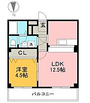 グランパレスパゴダ 412 ｜ 高知県高知市朝倉丙（賃貸マンション1LDK・4階・35.47㎡） その2