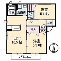 シャーメゾン・スリーズ　A棟 101 ｜ 高知県高知市桜井町2丁目（賃貸アパート2LDK・1階・51.04㎡） その2