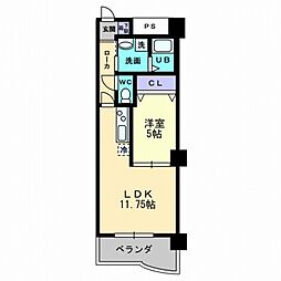 ルガーノ1 1LDKの間取図画像