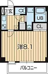 エルパティオ 1Kの間取図画像
