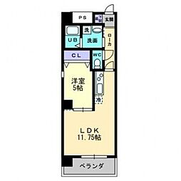 ルガーノ1 1LDKの間取図画像