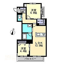 アインス（ＢＥＬＳ認証・ＺＥＨ） 301 ｜ 岡山県倉敷市福井（賃貸アパート2LDK・3階・61.99㎡） その2