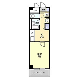 グレイスタワー 1DKの間取図画像