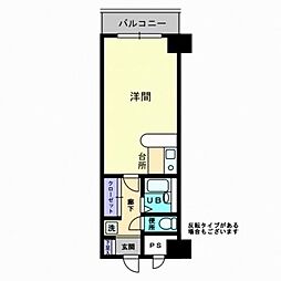グレイスタワー 1Kの間取図画像