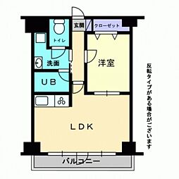 敷島ビル 1LDKの間取図画像