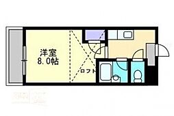 ミガール 1Kの間取図画像