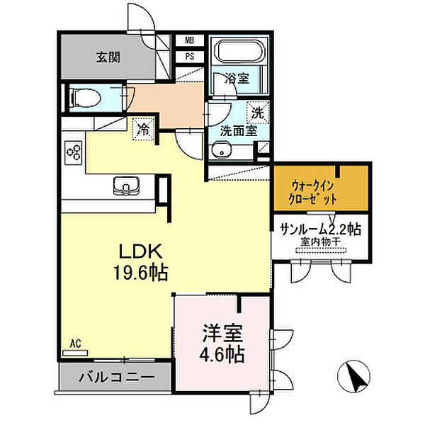 D-Residence御船町 202｜広島県福山市御船町1丁目(賃貸アパート1LDK・2階・64.55㎡)の写真 その2