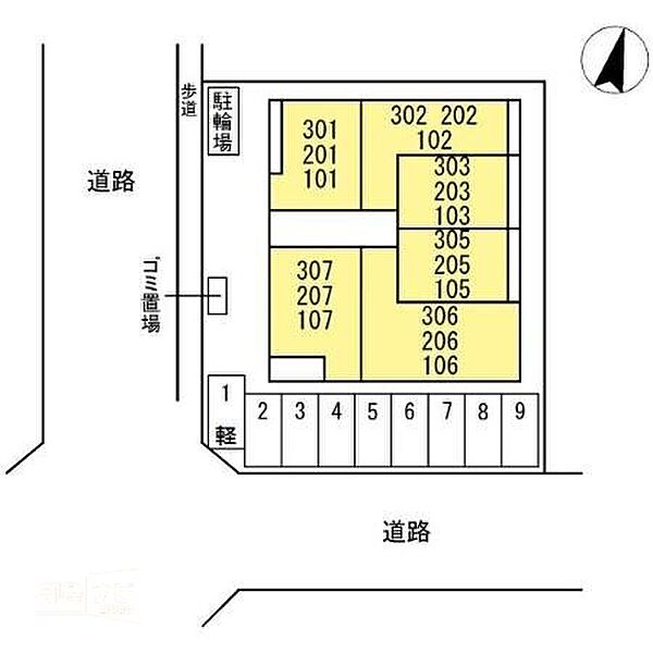 敬正会御門ホームズ 207｜広島県福山市御門町1丁目(賃貸アパート3LDK・2階・69.61㎡)の写真 その8