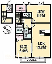 ガーデンズ多治米Ａ 203 ｜ 広島県福山市多治米町3丁目（賃貸アパート2LDK・2階・71.45㎡） その2