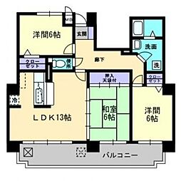 アーバン松浜 3LDKの間取図画像