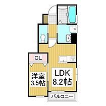 ヒルサイドテラス伊那中央B  ｜ 長野県伊那市中央（賃貸アパート1LDK・1階・33.95㎡） その2