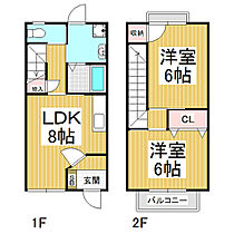 長野県上伊那郡箕輪町大字中箕輪（賃貸テラスハウス2LDK・1階・53.00㎡） その2