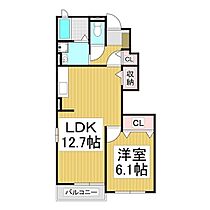 長野県伊那市狐島（賃貸アパート1LDK・1階・45.65㎡） その2