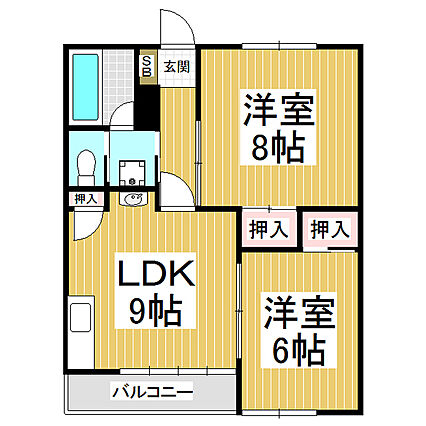 コーポ加城I_間取り_0