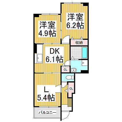 クレスト C_間取り_0