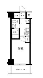 パークウェル下落合駅前 3階1Kの間取り