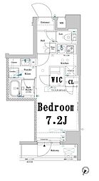 アクサス文京千駄木 ワンルームの間取図画像