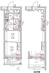 クレイシアIDZ大泉学園 2Kの間取図画像