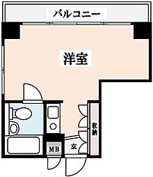 ライオンズマンション板橋区役所前 ワンルームの間取図画像