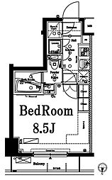 アクサス錦糸町 1Kの間取図画像