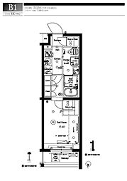 ARKMARK新宿下落合 1Kの間取図画像