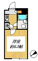 ヒルトップハウスエビス 1Kの間取図画像