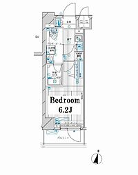 メインステージ高円寺 1Kの間取図画像