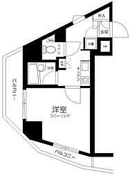 菱和パレス高輪台 1Kの間取図画像
