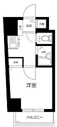 ステージファースト目白 1Kの間取図画像