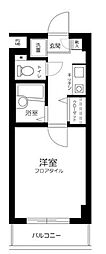 グランディール墨田 1Kの間取図画像