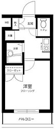 ヴェルト池袋 1Kの間取図画像
