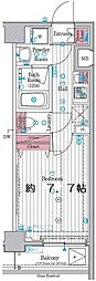 ディアレイシャス東京ノースパレス 1Kの間取図画像