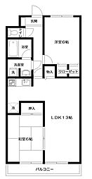 ヴィラフィオーレ 2LDKの間取図画像