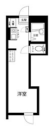 マーレ上北沢 ワンルームの間取図画像
