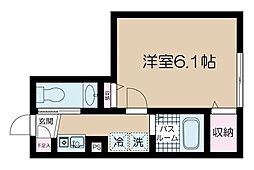 フェリーチェ阿佐ヶ谷7 1Kの間取図画像