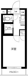 スカイコート高円寺5 1Kの間取図画像