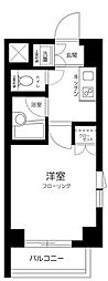 ルーブル鷺宮弐番館 1Kの間取図画像