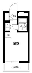 ハイシティ三軒茶屋第1 ワンルームの間取図画像