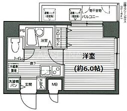 グランド・ガーラ渋谷 1Kの間取図画像