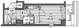 グランドガーラ西新宿ウエスト 1Kの間取図画像