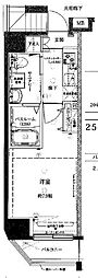 CREVISTA中板橋 1Kの間取図画像