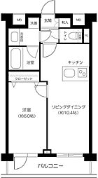 デュオ・スカーラ新大久保 1LDKの間取図画像