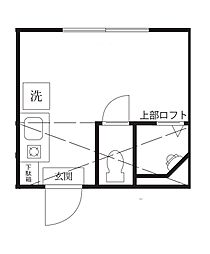 カーサ・イリス ワンルームの間取図画像