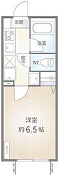 アーデン山中三軒茶屋 1Kの間取図画像