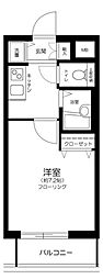 ルモンド南麻布 1Kの間取図画像