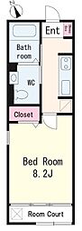 コート・デュイ 1Kの間取図画像