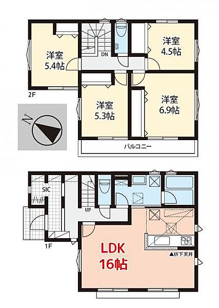 間取りを拡大表示