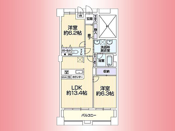 間取りを拡大表示