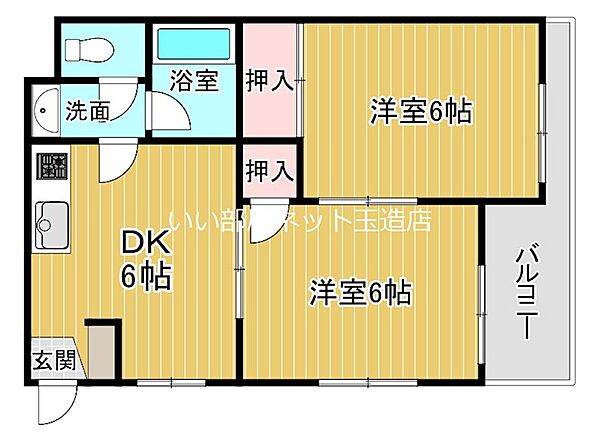 大阪府大阪市東成区深江北２丁目(賃貸マンション2DK・2階・40.00㎡)の写真 その2