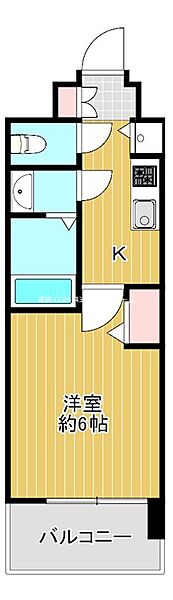 大阪府大阪市東成区玉津１丁目(賃貸マンション1K・5階・21.62㎡)の写真 その2